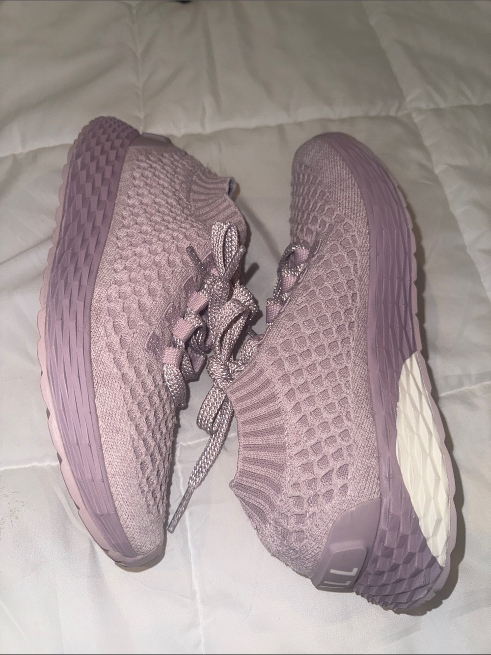 NOBULL Knit Runner Sneakers Lavender Purple Training Shoes Women’s 8.5 - Picture 6 of 8